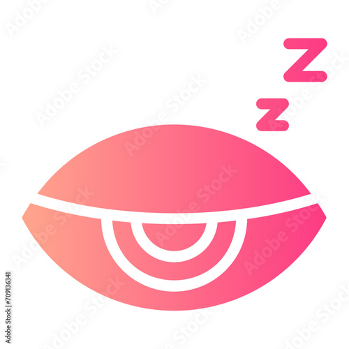 drowsiness gradient icon