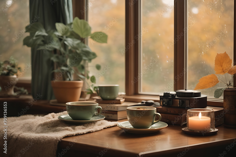 A cup of tea by the window A cup of tea by the window