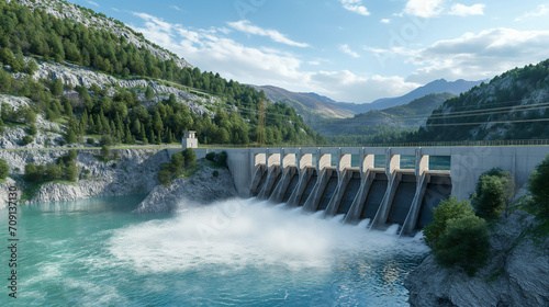 Photo of power plant dam 
