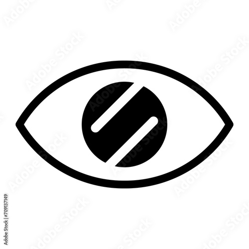 glaucoma glyph icon