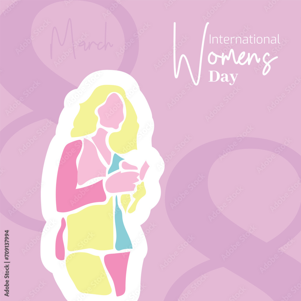 Vector flat design international womens day illustration Vector flat design international womens day illustration