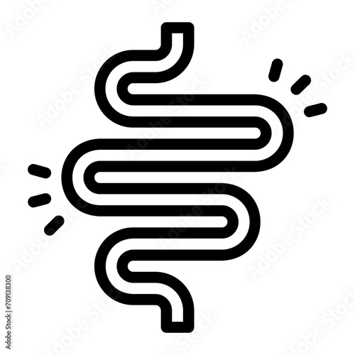 diarrhea line icon