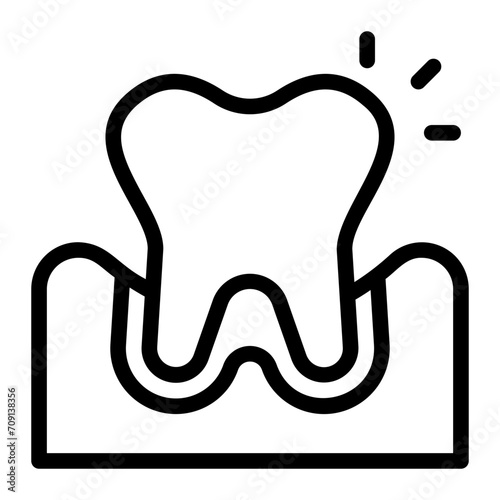 Infection line icon