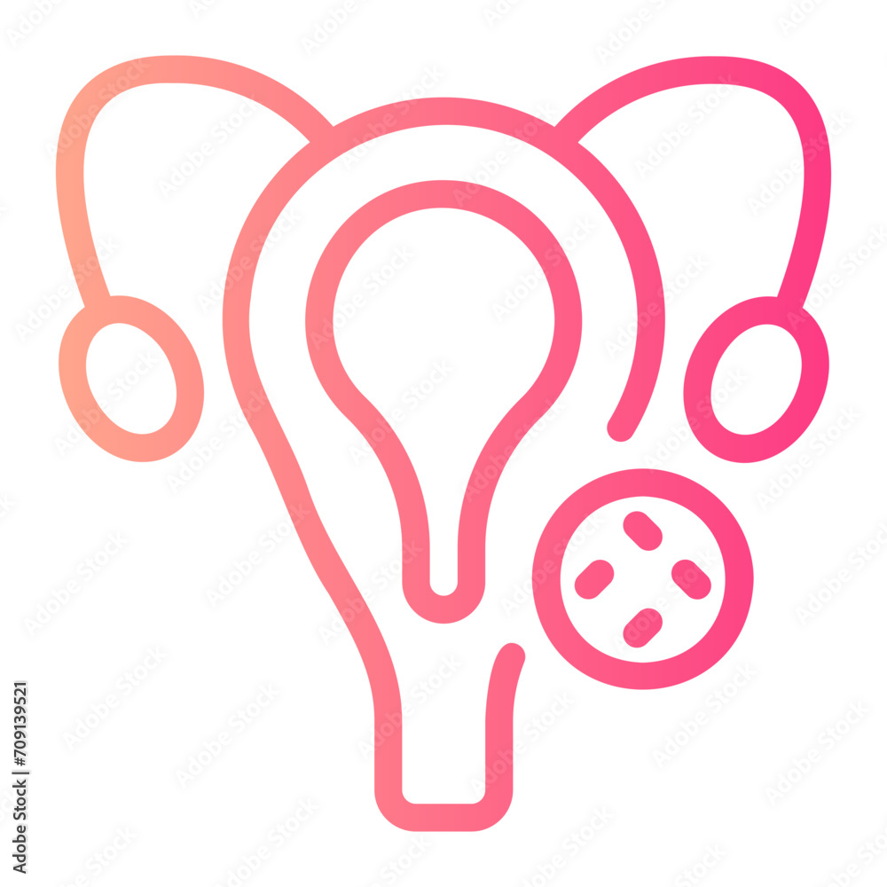 Fototapeta premium cervical gradient icon