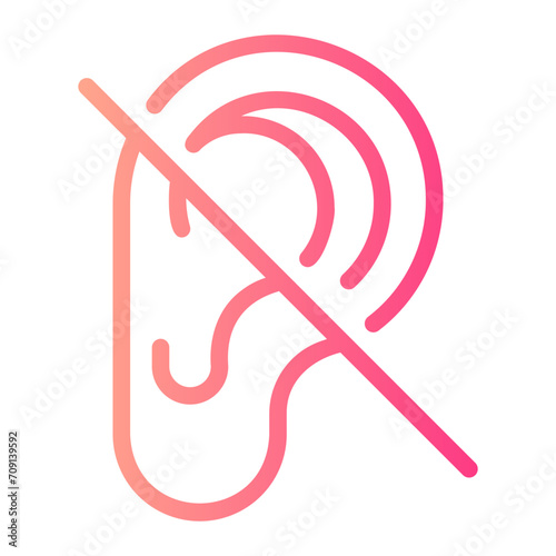 deafness gradient icon