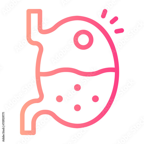 stomach gradient icon