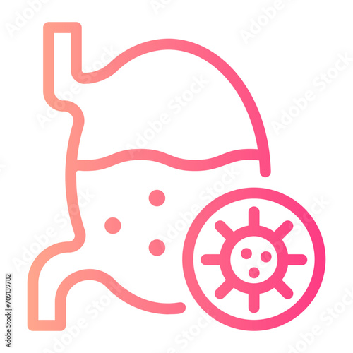 stomach gradient icon