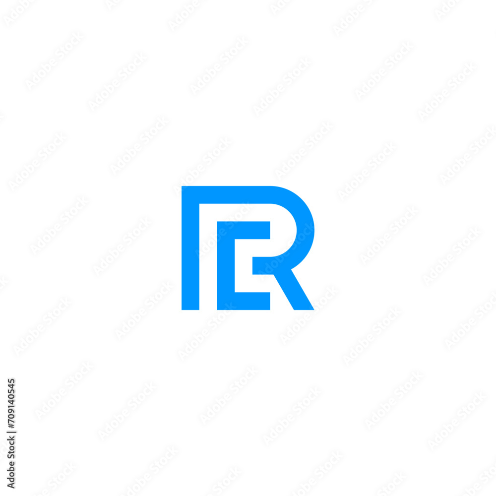 RC monogram logo with blue color. RC monogram logo with blue color.