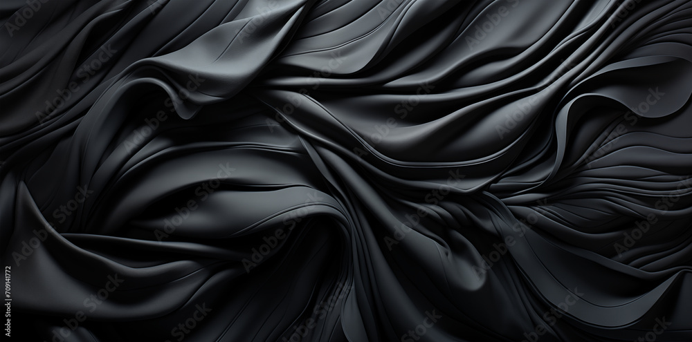 Fototapeta premium black satin fabric
