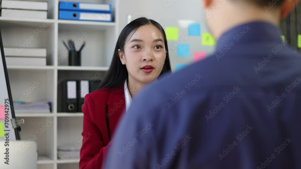Manager is interviewing a new employee. Colleagues talking in the office. Meeting of business advisors and partners discussing strategy analysis and planning new business projects. Manager is interviewing a new employee. Colleagues talking in the office. Meeting of business advisors and partners discussing strategy analysis and planning new business projects.
