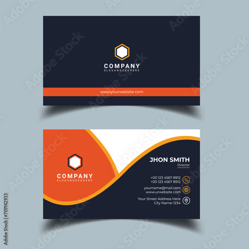 Professional and Modern business card design 