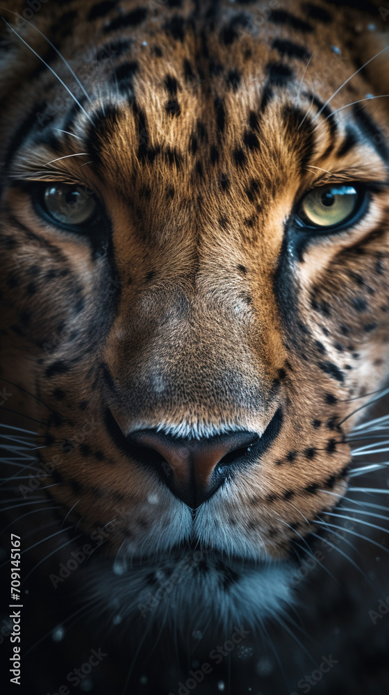 Obraz premium very powerful national geographic image spirit animal tiger created with Generative Ai