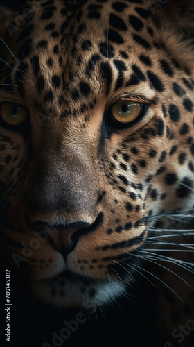 very powerful national geographic image spirit animal tiger created with Generative Ai © Andrii Yablonskyi