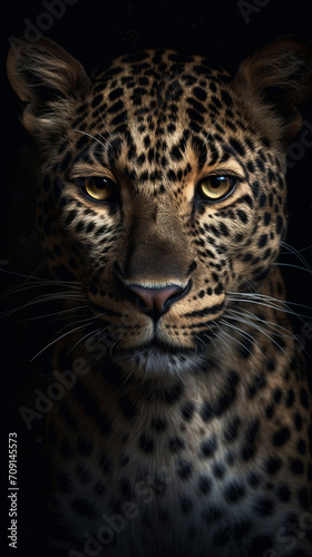 very powerful national geographic image spirit animal tiger created with Generative Ai © Andrii Yablonskyi