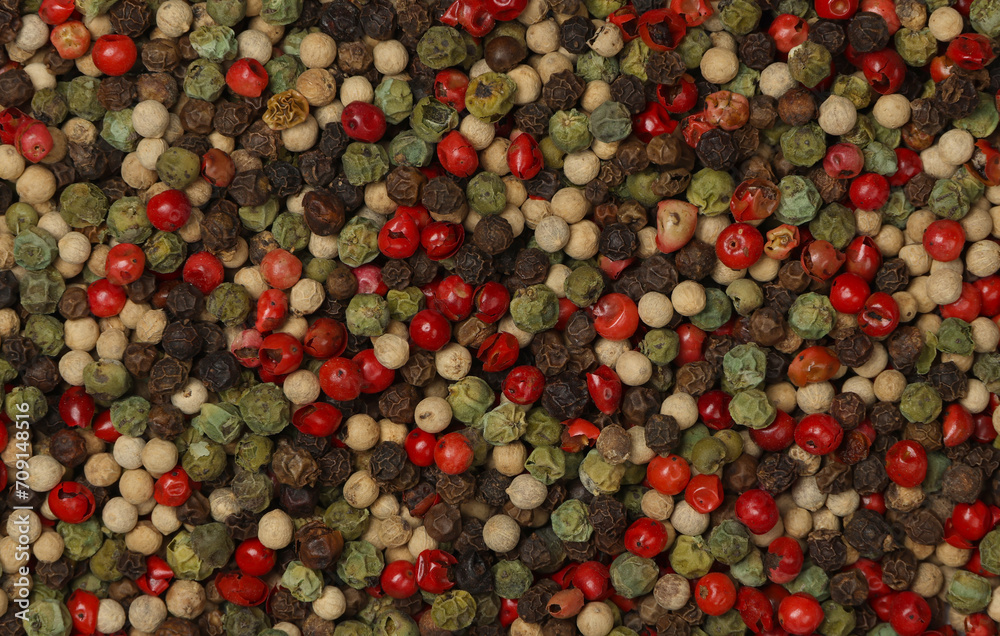 Background of mixed peppercorns Background of mixed peppercorns