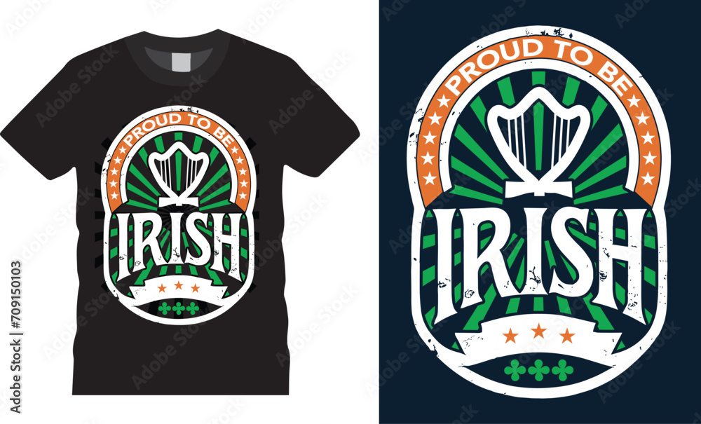 Fototapeta premium Irish Pride St. Patrick's Day T-Shirt Design for Celebrations