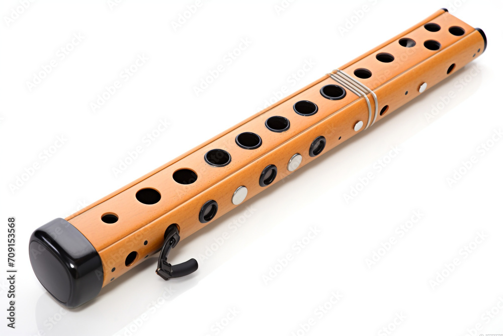 Naklejka premium Play Recorder isolated on white background created with Generative Ai