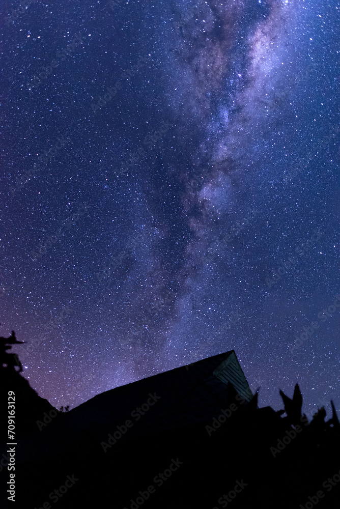Milky way in Raivavae, French Polynesia
