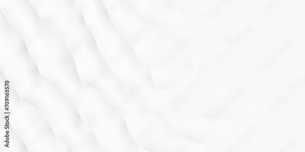 Obraz premium Irregular soft sine white wave band fade out background wallpaper template banner with copy space