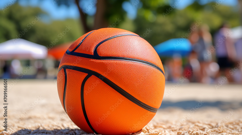 basketball on the beach