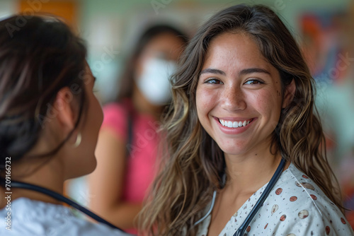 Portrait of a smiling nurse at work