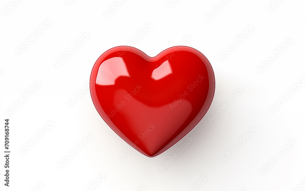 Hearts and balls for Valentine's Day on an isolated white background Generated AI