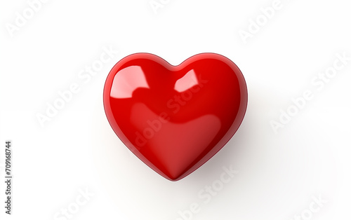 Hearts and balls for Valentine s Day on an isolated white background Generated AI