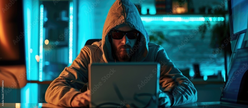 Computer hacking on the internet