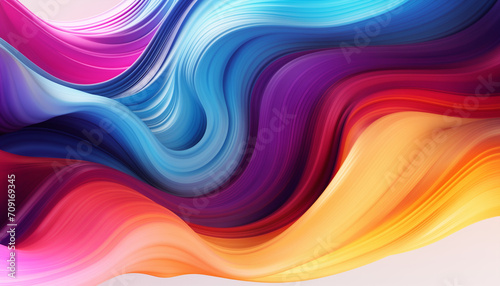 Abstract colorful waves wallpaper