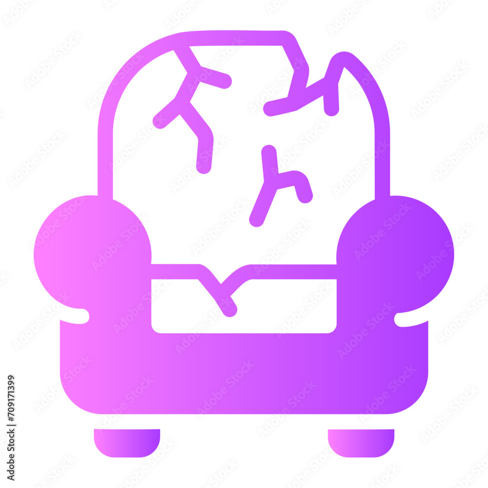 Obraz premium sofa gradient icon