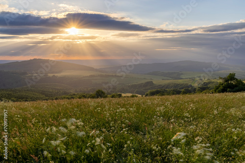 Landscape Kubikuv vrch near Javorn  k and Nova Lhota   White Carpathians  Czech Republic
