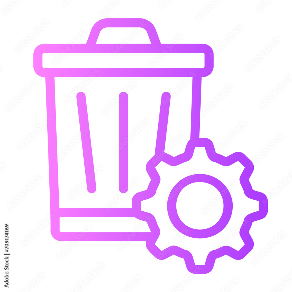 waste gradient icon waste gradient icon
