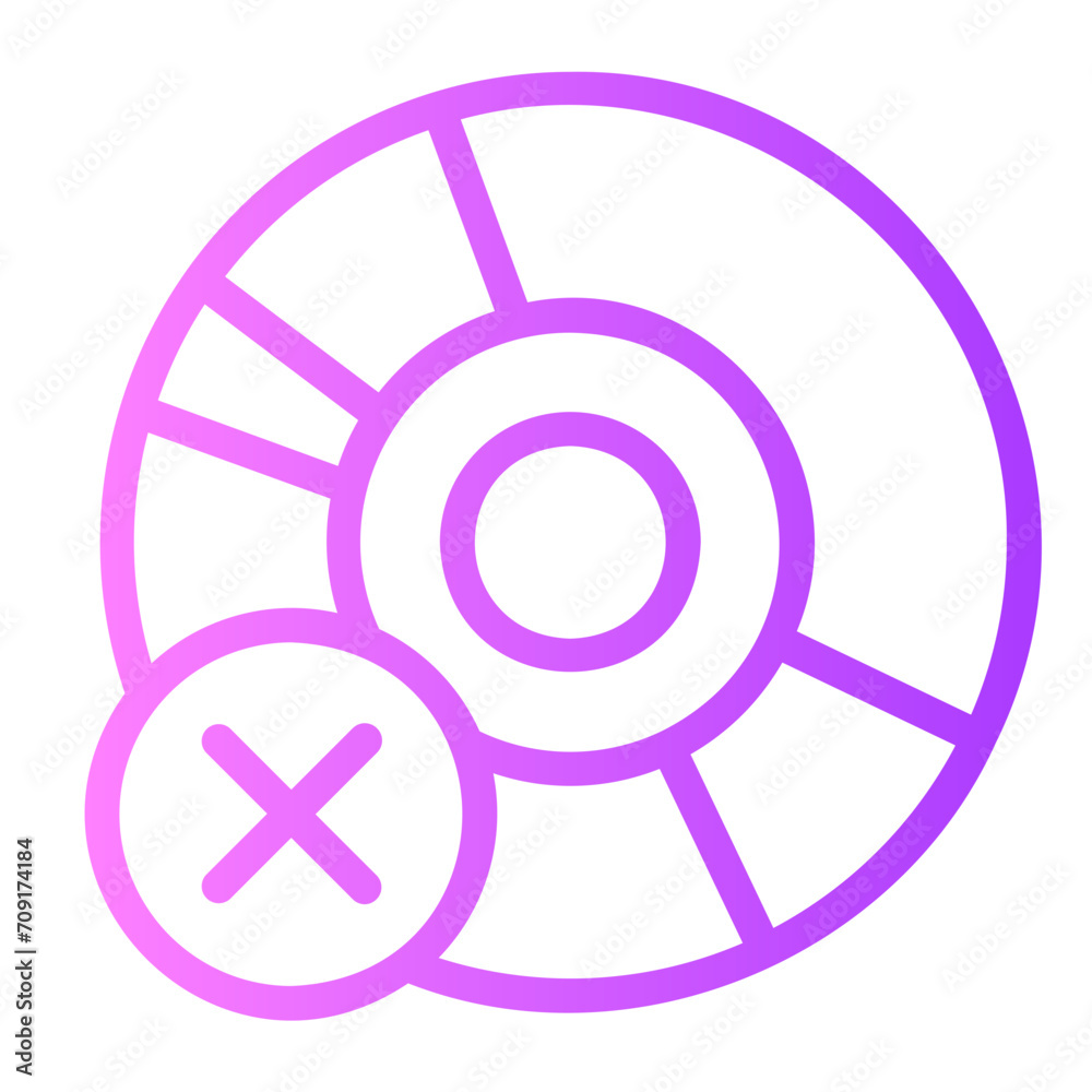 disc gradient icon disc gradient icon