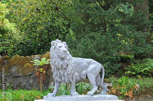 Portugal, the Regaleira palace garden in Sintra