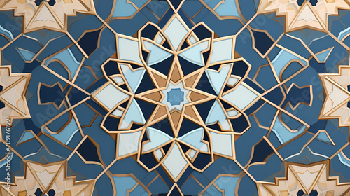 A Pattern Inspired by Vibrant Moroccan Tiles photo