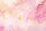 Pastel pink watercolor with gold glitter for an abstract art background, abstract background
