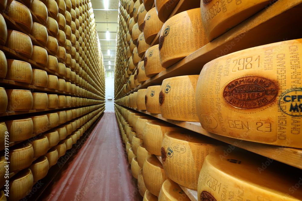 Modena, Emilia Romagna, Italy, January 2024, phases of the processing