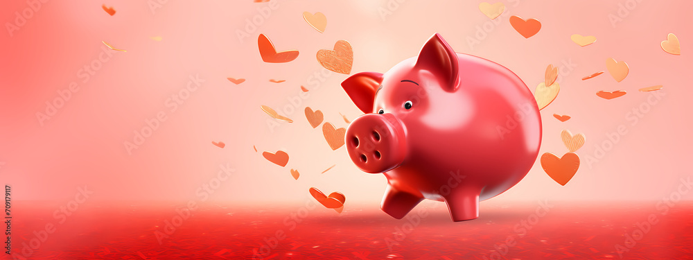 Love's Savings: A Whimsical Journey of Hearts and Piggy Banks Love's Savings: A Whimsical Journey of Hearts and Piggy Banks