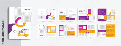 Catalog design template for your business professional company furniture product catalogue booklet design brochure fully editable text and vector