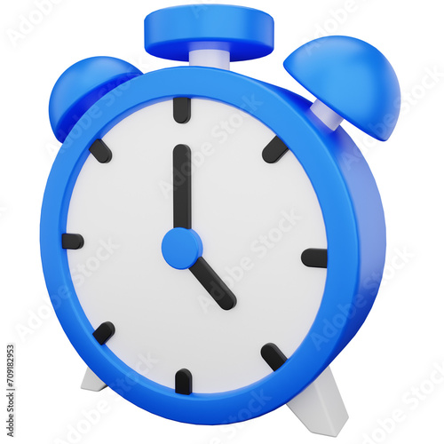 Alarm Clock 3D Illustration