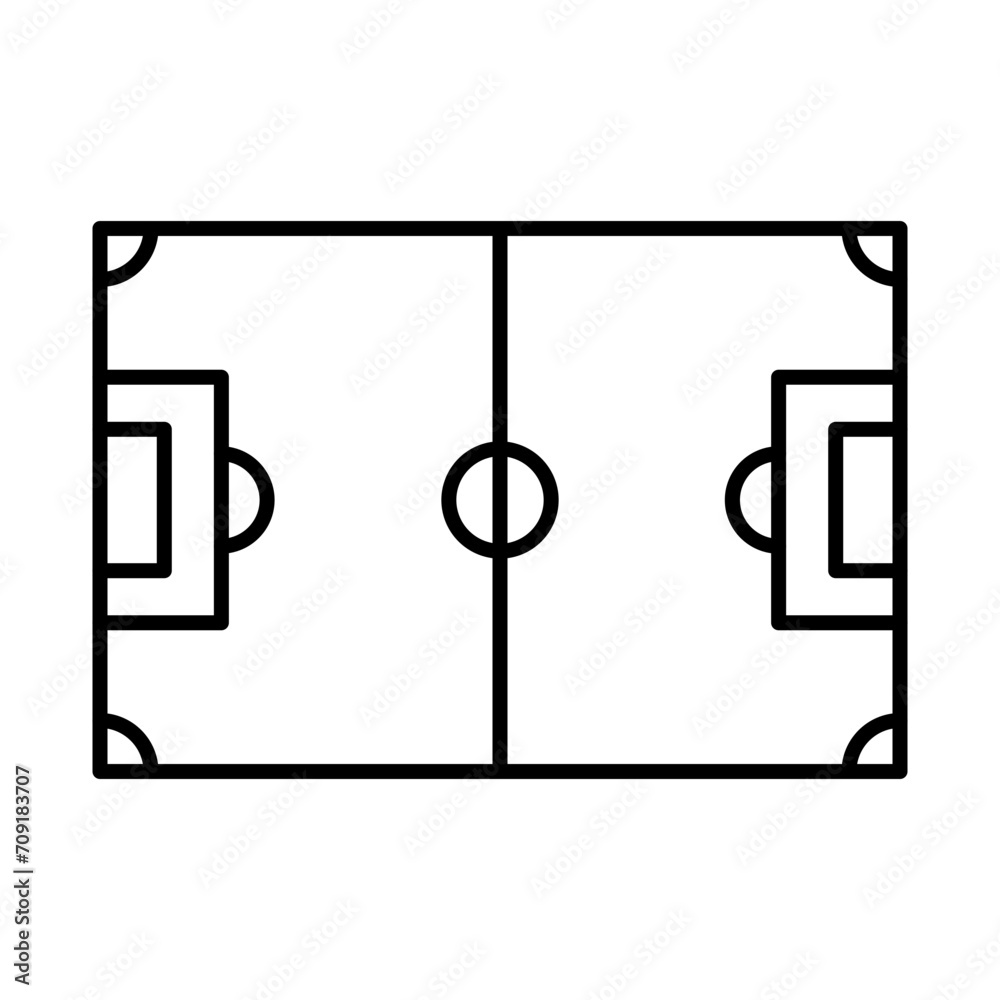 Football Field Icon Design Football Field Icon Design