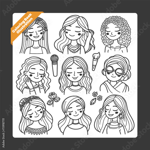 children illustration for drawing book