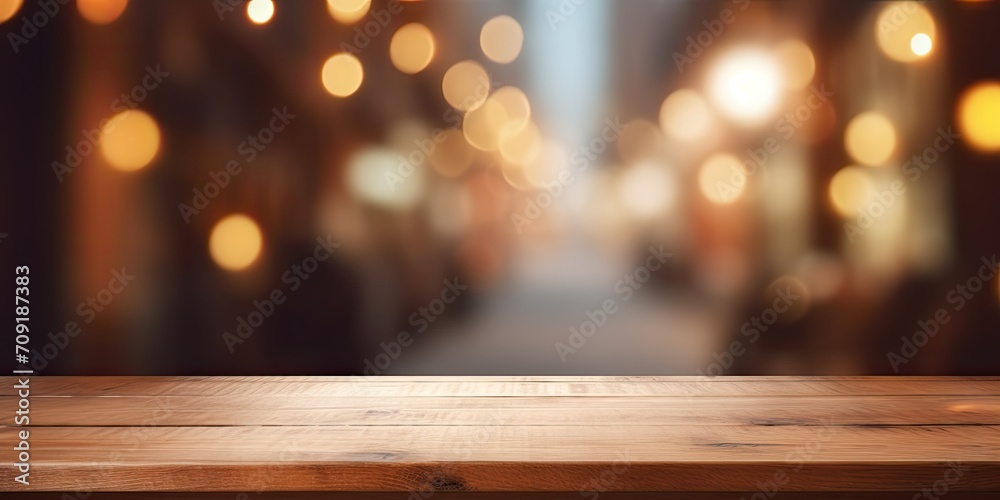 Blurred window light background with wooden table image. Blurred window light background with wooden table image.