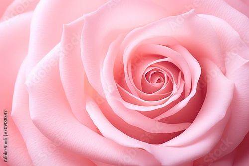 pastel pink rose bud closeup valentines day banner