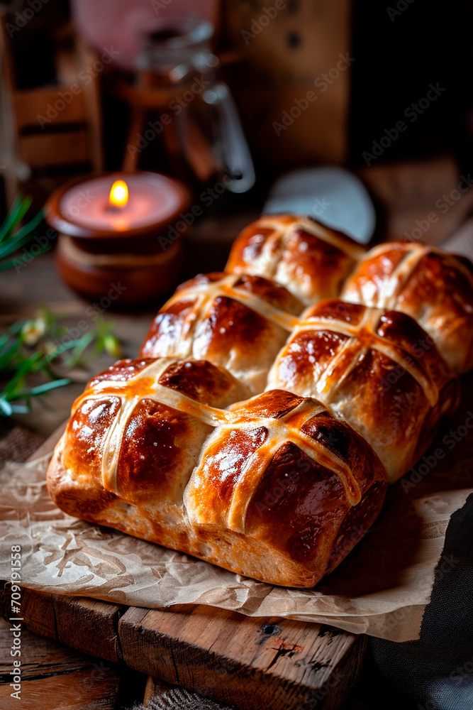 the yeast buns are baked. Selective focus. the yeast buns are baked. Selective focus.