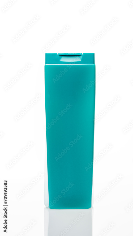 Plastic Male Shampoo Container Isolated on White Background Plastic Male Shampoo Container Isolated on White Background