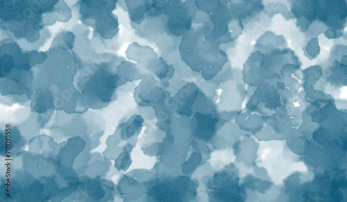 acuarela abstracta color variopinto, azul, celeste, azul, celeste , frio, con de textura, diluida, aguada, degradación, mezclada. Para diseño, vacío, textura de papel. Bandera web, superficie.