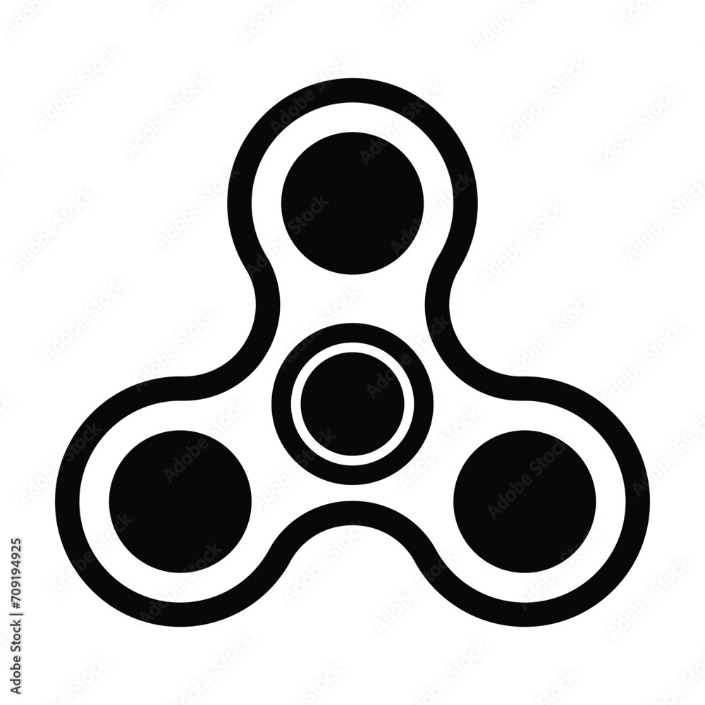 fidget spinner icon for graphic and web design