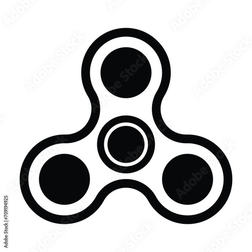 fidget spinner icon for graphic and web design