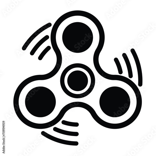 fidget spinner icon for graphic and web design